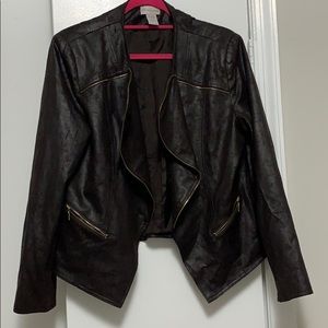 Faux leather jacket